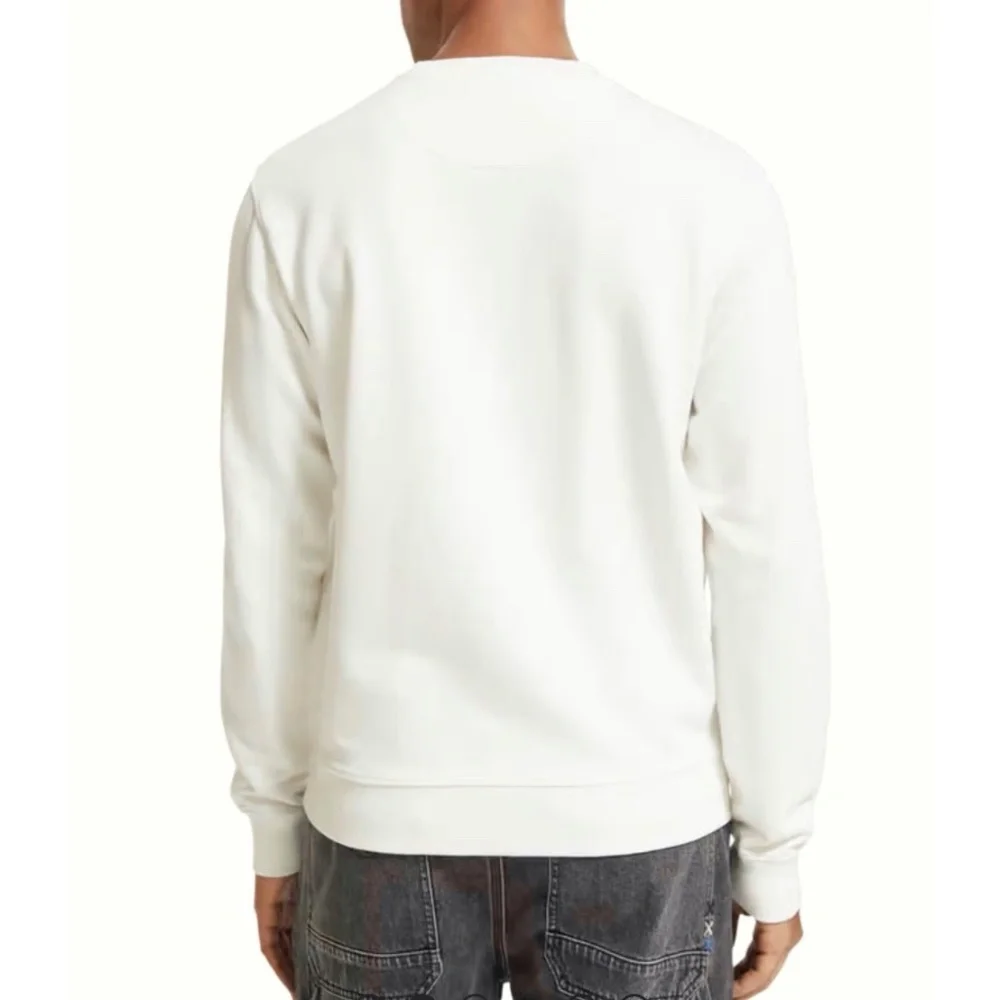 Scotch & Soda Freedivers Neon Logo Activewear Beach Coastal Crewneck Sweatshirt